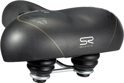 Zdjęcie produktu dla Selle Royal siodełko miejskie turystyczne "Show-Gel", z elastomerowym zawieszeniem, czarne; 6469
