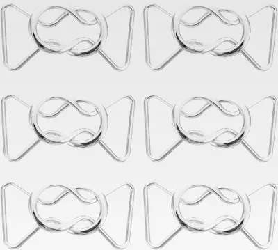 Produktbild von Metallgürtelschnallen 6 Paar Legierung Taillengürtelschnallen für Damenbekleidung Umstandsoveralls und Hosen Innendurchmesser 25mm Nähzubehör