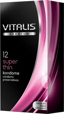 Obrázek produktu pro Super thin (vitalis) - 12 extra tenkých kondomů