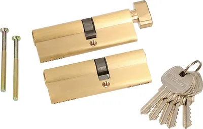 Obrázok produktu pre KOTARBAU® Sada cylindrických vložiek s kľúčom 2 ks. 50x40 mm s uzamykacím čapom
