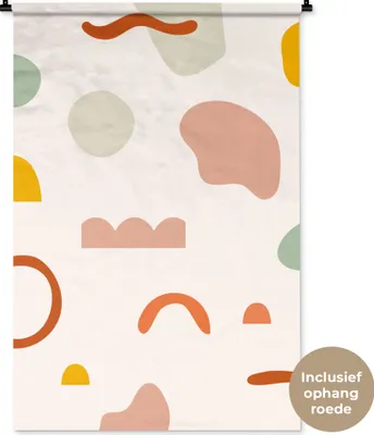 Produktbild von MuchoWow® Wandteppich Wandbehang Sommer - Muster - Farben 90x135 cm Tapisserie Dekoration Wandtuch - Baumwolle - Wandskulptur