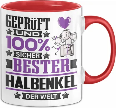 Produktbild von Halbenkel Geschenk Lustiger Spruch für Halbenkel Geschenkidee Bester Halbenkel Der Welt (Rot)