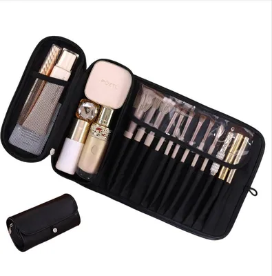 Produktbild von INF Multifunktionale Faltbare Make-up Tasche - Kosmetiktasche Organizer Schwarz