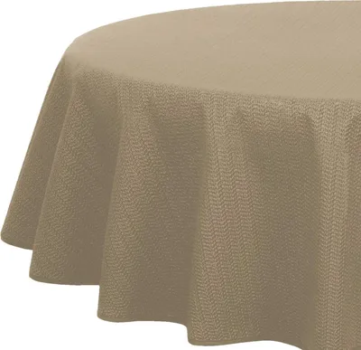 Produktbild von Tischdecke für den Garten, Balkon und Camping, beige, schaumstoffbeschichtet, wetterfest und rutschfest
