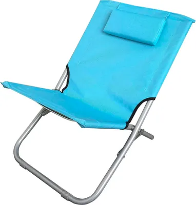 Produktbild von Klappbarer Strandkorb mit Kopfstütze 47x61x58cm blau