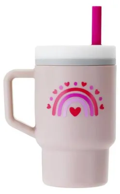 Zdjęcie produktu dla Infantino Mój Pierwszy Kubek silikonowy niekapek 266 ml różowy