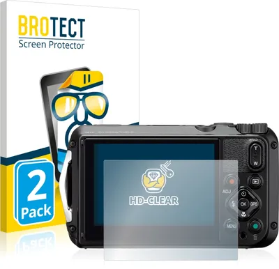 Produktbild von 2x Für Ricoh WG-6 Schutzfolie BROTECT Displayschutz Display Schutz Folie Klar Transparent