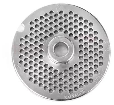 Zdjęcie produktu dla Sito tarcza do wilka maszynki do mielenia mięsa stal nierdzewna Mega-M HR-22 średnica oczka 6 mm średnica sita 82 mm