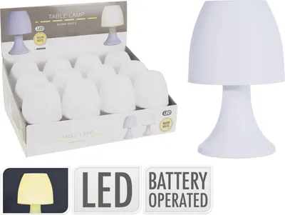 Produktbild von Dekorative Schreibtischlampe weiß