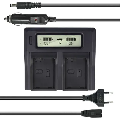 Dual Akku-Ladegeraet fuer Nikon EN-EL14
