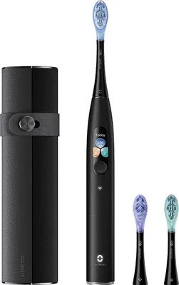 Zdjęcie produktu dla Oclean X Ultra S Set, Dorosły, Szczoteczka do zębów drgająca, Codzienna pielęgnacja, Pielęgnacja dziąseł, Wybielający, Czarny, 84000 ruchów na minutę, 2 min