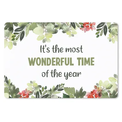 Produktbild von MuchoWow® Mauspad Mousepad Weihnachten - Zitat - Aquarell 27x18 cm - Mousepads - Maus Mat - Pad - Mausunterlage - Büroartikel - Desk Matten