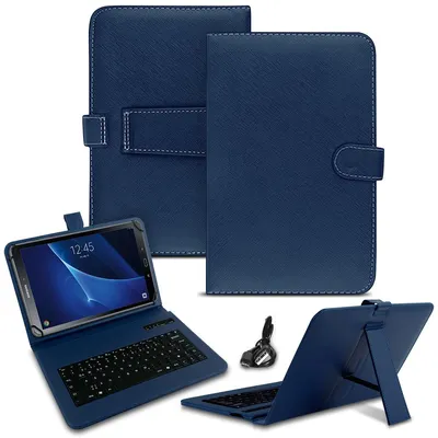 Produktbild von Tablet Schutz Hülle Samsung Galaxy Tab A6 10.1 Tasche Bluetooth Tastatur QWERTZ