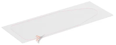 Produktbild von Mollettone Polsterung Bügeltisch 140 x 45 cm Weiß