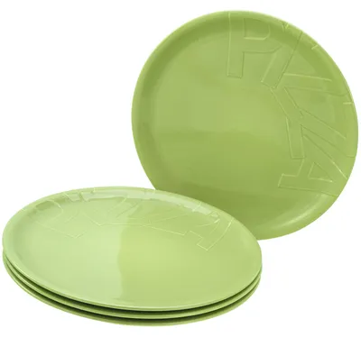 Zdjęcie produktu dla CreaTable, 21670, Gourmet Grün, zestaw 4 talerzy do pizzy, porcelana