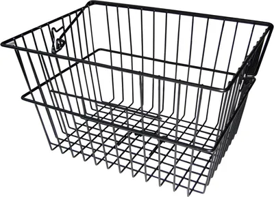 Produktbild von Bike-Parts Hinterradkorb City 40x30x23,5cm schwarz extrahoch