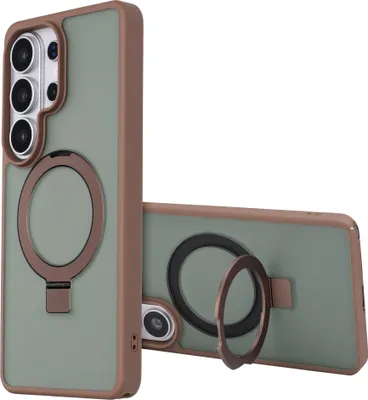 Produktbild von Accezz Ring Stand Backcover mit MagSafe Samsung Galaxy S26 Ultra - Braun