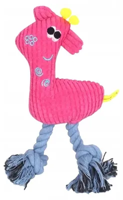 Produktbild von The Zoo Plüsch-Giraffe Hundespielzeug quietschend 25cm Rosa