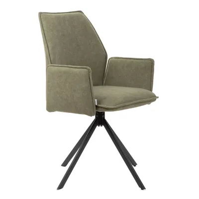 Zdjęcie produktu dla HOMLA Krzesło LUGRO obrotowe zielone 54x60x91cm