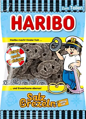 Produktbild von Haribo Brezeln Salzigwürzig 200g kandierte Lakritz-Köstlichkeit