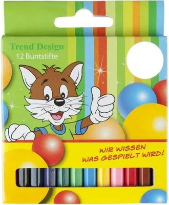 Produktbild von Mica College - 12 Mini-Holzbuntstifte