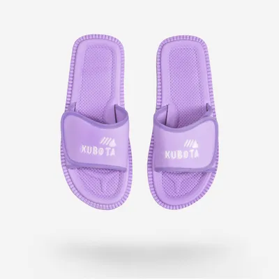 Produktbild von Kubota, Badelatschen, Pantoletten, Damen, Pastellviolett, 38, Klettverschluss, wasserdicht, EVA-Schaum