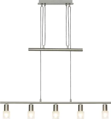 Produktbild von Hängelampe, höhenverstellbar, 173x91x8 cm, 5 x E14, 400 lm, inkl. LEDs