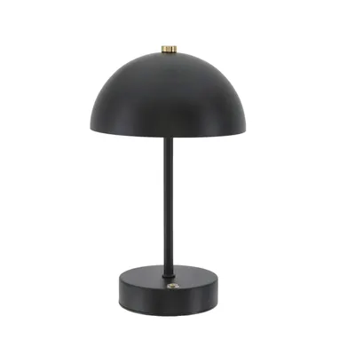 Produktbild von LED Akku Tischleuchte mit Touchfunktion Metall Nachttischlampe Schwarz Tischlampe 3 Weisstöne Dimmbar Schreibtischlampe Nachtlampe Leselampe