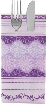 Produktbild von Sovie HOME Besteckserviette Marius in Beere aus Linclass® Airlaid 40 x 40 cm, 12 Stück - Ornamente
