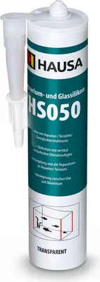 Produktbild von HAUSA Aquarium Silikon HS050 GlasSilikon SilikonKleber Transparent 310ml