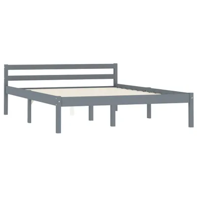 Immagine prodotto di vidaXL Letto in legno massiccio pino grigio 140x200 cm