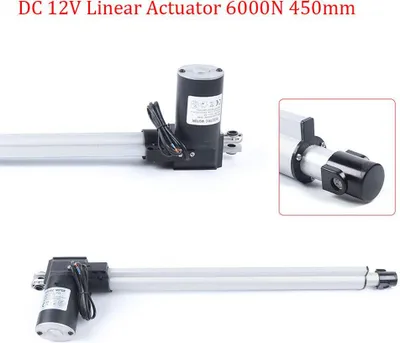 Image de Actionneur linéaire 6000N 450mm Moteur d'actionneur linéaire DC12V Guides linéaires Moteur électrique linéaire Actionneur de réglage
