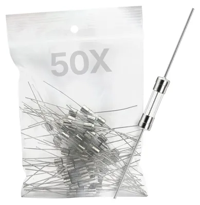 Produktbild von VLTG Glassicherung mit Lötdraht 5 x 20 mm 15 A flink (F) 250 V AC 50 Stück