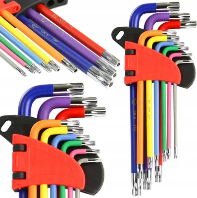 Obrázek produktu pro BJC L-klíče TORX, sada 9 ks, T10-T50, 125 mm M66441