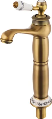 Produktbild von Goldene Badezimmerarmatur, Vintage-Design, einfache Installation, Gold