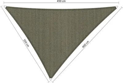 Produktbild von SHADOW COMFORT 3,5x 4 x 4,5 m Dreieckiges Sonnensegel Desert Storm Ungleichseitig