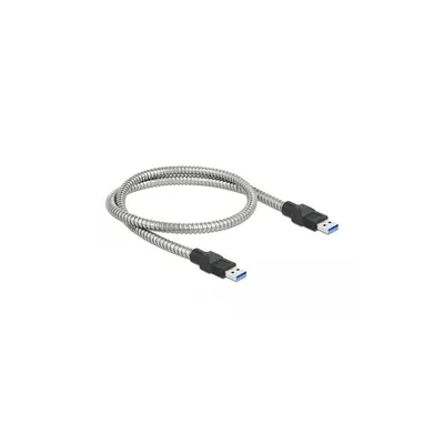 Image de Delock USB 5 Gbps Kabel Typ-A Stecker zu Typ-A Stecker mit Metallmantel 0,5 m