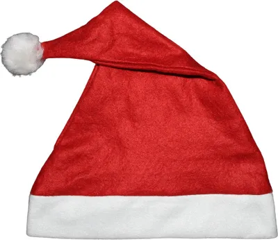 Produktbild von Weihnachtsmütze - Weihnachtsmannmütze - Nikolausmütze rot mit Bommel
