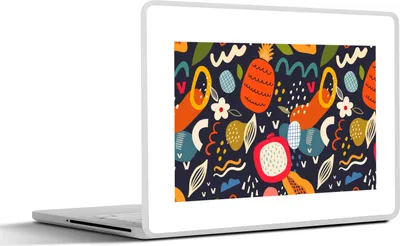 Produktbild von MuchoWow® Laptop Aufkleber Sticker Cover Ananas - Obst - Drachenfrucht - Tropisch - Lebensmittel 40x30 cm - Laptop Dekoration - Selbstklebend