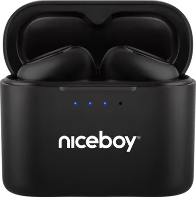 Produktbild von True Wireless In-Ear Kopfhörer Podsie 4 Schwarz Bluetooth Mikrofon 35 Std. Akku