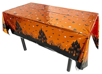 Produktbild von Halloween Tischdecke, rechteckige PE Tischdecke für Partys und Deko