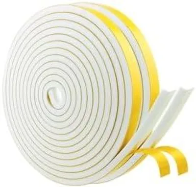 Obrázok produktu pre Pena tesniaca páska, Samolepiaca, 10 mm x 6 mm, Zvuková izolácia, 2 role po 5 m, Pre okná a dvere