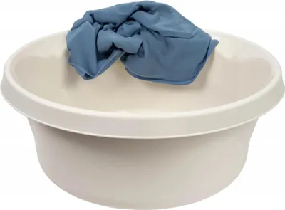 Image de Bac à linge - Bac à linge rond en plastique 14 l - Grande capacité - Pour le linge et les sous-vêtements - Ménage - Robuste