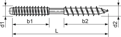 Produktbild von Stockschrauben øM8x80mm Befestigungschrauben mit Schlüsselfläche Edelstahl A2