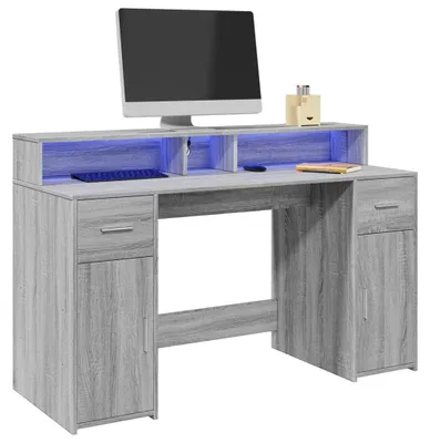 Immagine prodotto di Scrivania per laptop e tablet - Scrivania - Postazione di lavoro - Scrivania da gaming - Postazione di lavoro domestica - Illuminazione RGB a LED