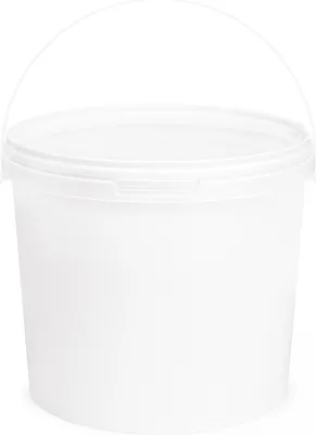 Produktbild von Garronda Eimer mit Deckel, 5 Liter, 100 Stück, für die Lagerung von Lebensmittel- und Chemischen Produkten Weiß GD-0071