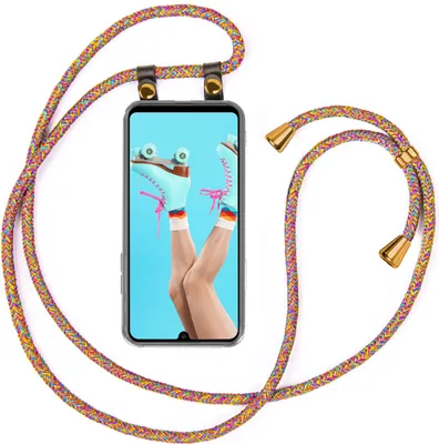 Produktbild von UMHÄNGEHÜLLE + KORDEL für Huawei P30 Pro, Farbe:Regenbogen