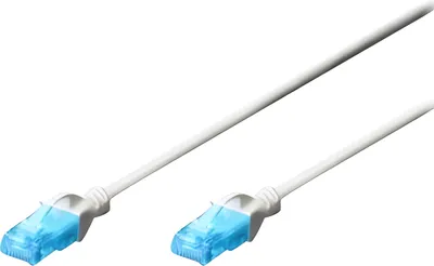 Produktbild von Digitus CAT 5e U/UTP Patchkabel, 0,5 m, Cat5e, U/UTP (UTP), RJ-45, RJ-45, Weiß