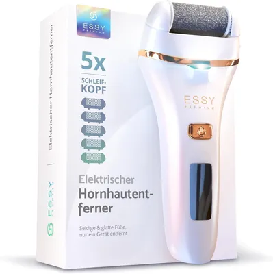 Produktbild von Essy Hornhautentferner Elektrisch mit 5 Ersatzrollen Hornhaut Entfernen Fuß Elektrischer Hornhautentferner Elektrisch