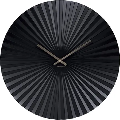 Immagine prodotto di Orologio da parete 'Sensu' in acciaio nero, Ø 40 cm